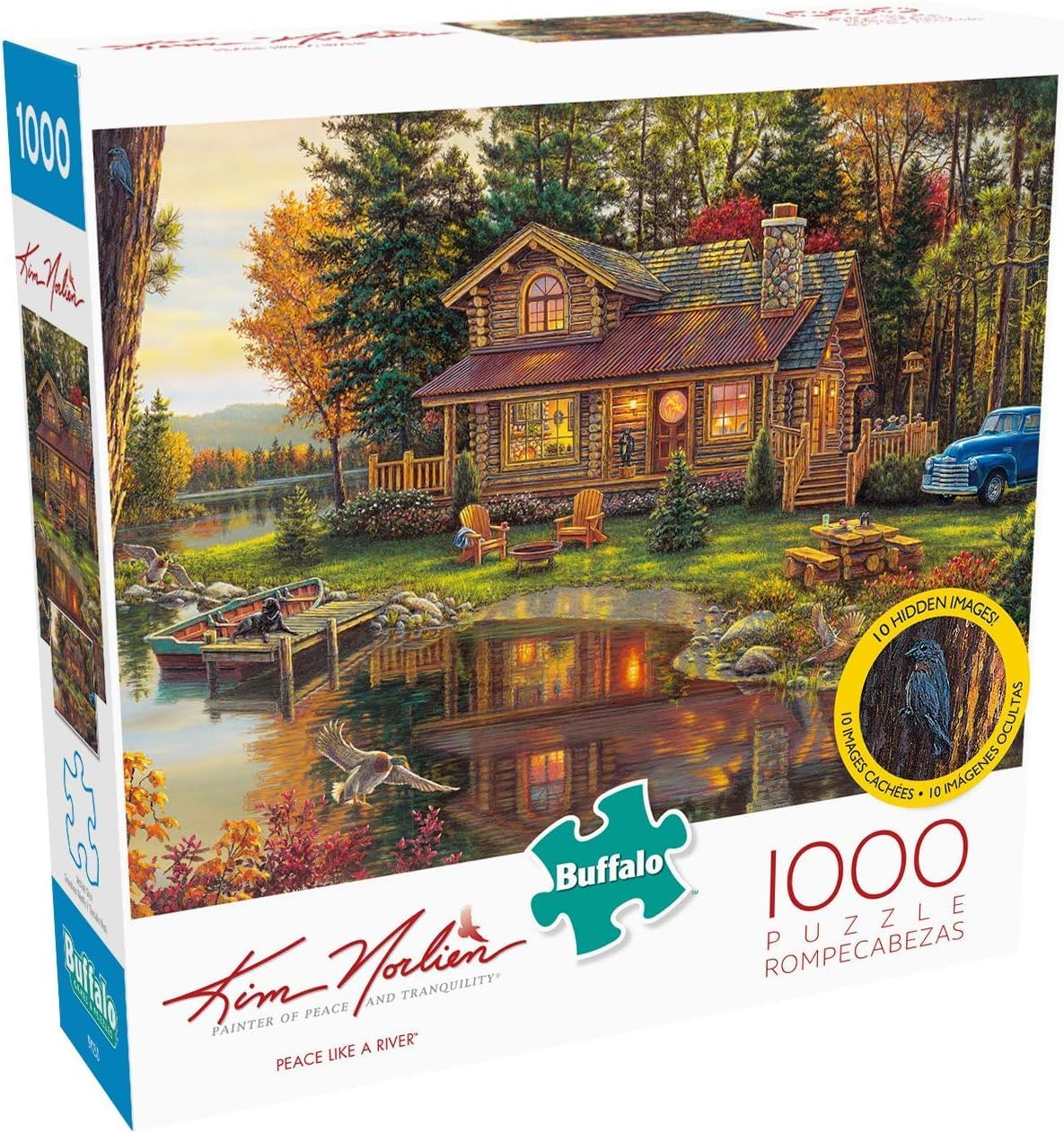 Buffalo Games - Kim Norlien - Peace Like A River - 1000 Piece Jigsaw Puzzle for Adults -Challenging Puzzle Perfect for Game Nights - Finished Size is