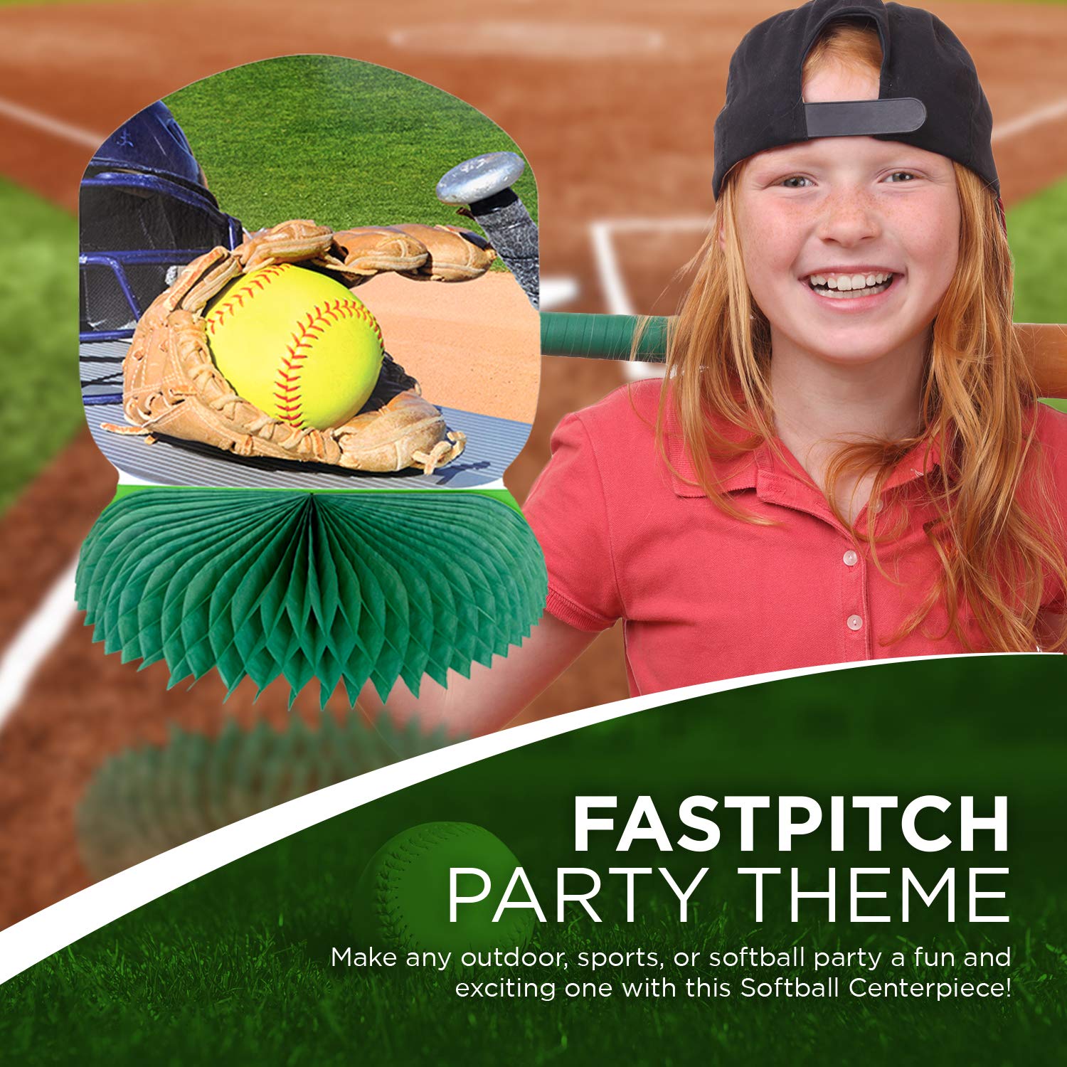 Havercamp Girl's Fastpitch Softball Centerpiece (1)