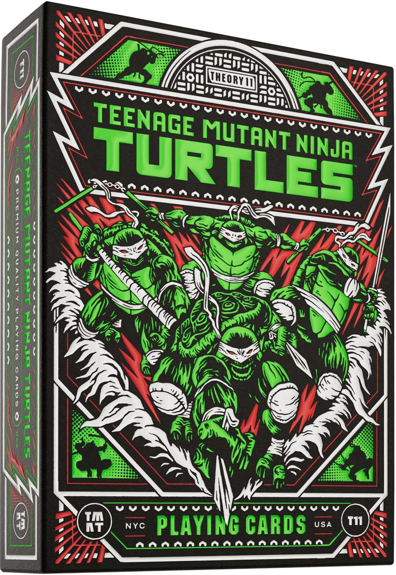 theory11 Teenage Mutant Ninja Turtles Premium Playing Cards, Poker Size Standard Index, Luxury Playing Cards