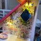 AirAds Dollhouse 1:12 Scale Dollhouse Miniature Elegant Lighting Wall lamp 2-arms LED Light Battery ON/Off Switch