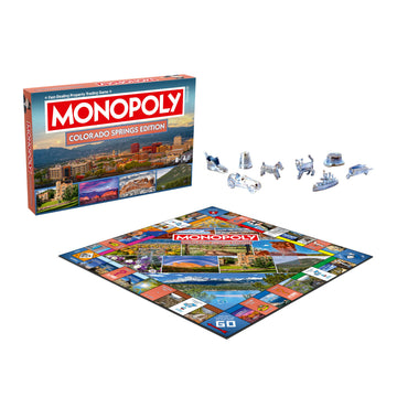 Monopoly Board Game - Colorado Springs, CO Edition: 2-6 Players Family Board Games for Kids and Adults, Board Games for Kids 8 and Up, Great for Game