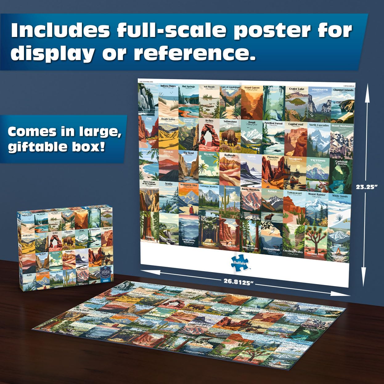 Buffalo Games - Our National Parks - 1000 Piece Jigsaw Puzzle for Adults