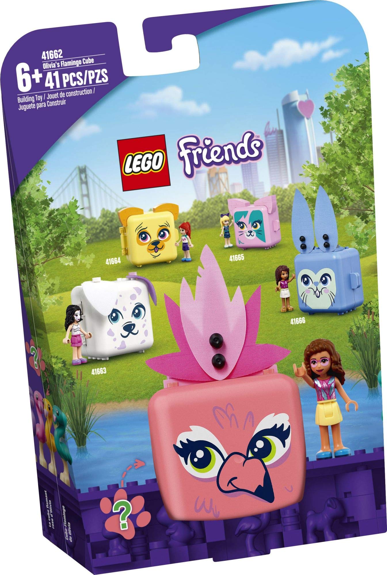 LEGO Friends Olivia's Flamingo Cube 41662 Building Kit; Includes Flamingo Toy and Mini-Doll Toy; Portable Playset Makes Great Creative Gift, New 2021