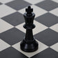 WE Games Replacement Staunton Chess Piece - Dark King for Tournament Chess Set, Plastic Chess Piece with Felt Bottom, Classic Design, Replacement