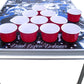 Tattoo Portable Beer Pong Table with Holes