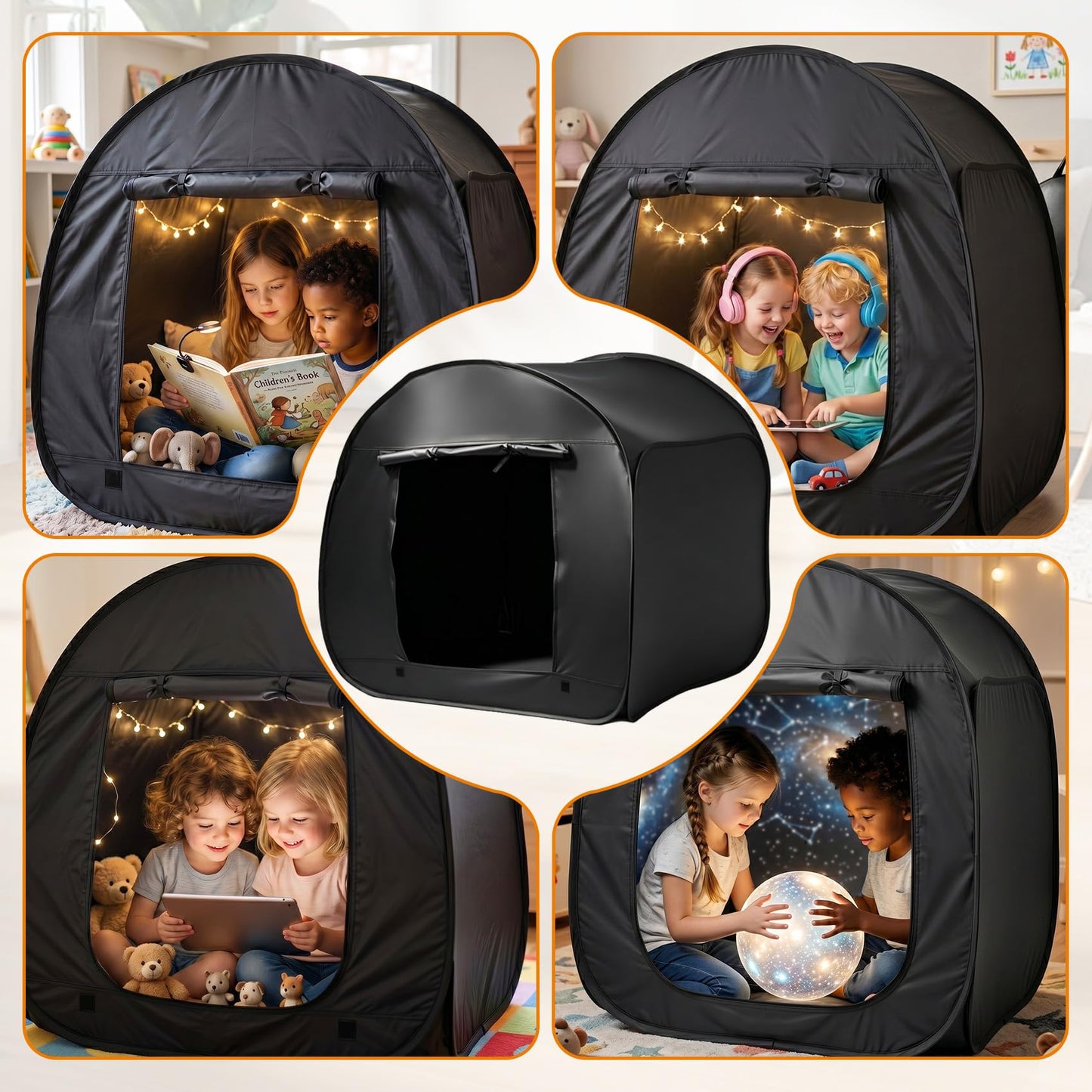 Sensory Tent for Kids, 35.4×35.4×35.4 Inch