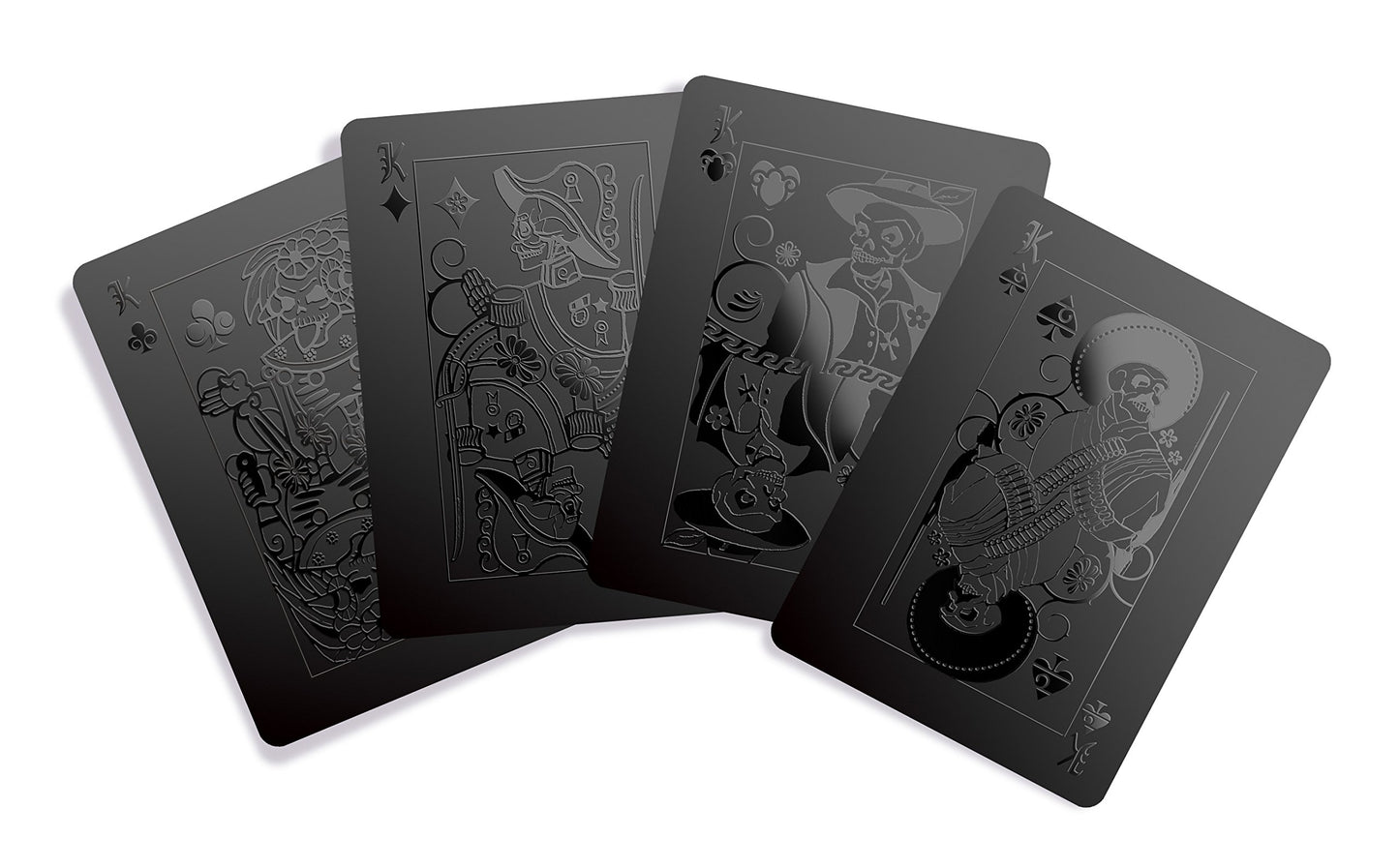 Gent Supply Black Waterproof Plastic Playing Cards - Day of The Dead