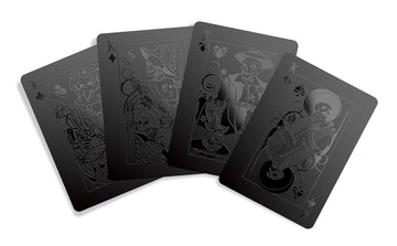 Gent Supply Black Waterproof Plastic Playing Cards - Day of The Dead