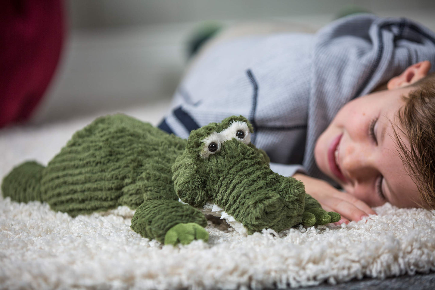 Mary Meyer Stuffed Animal Cozy Toes Soft Toy, 17-Inches, Alligator
