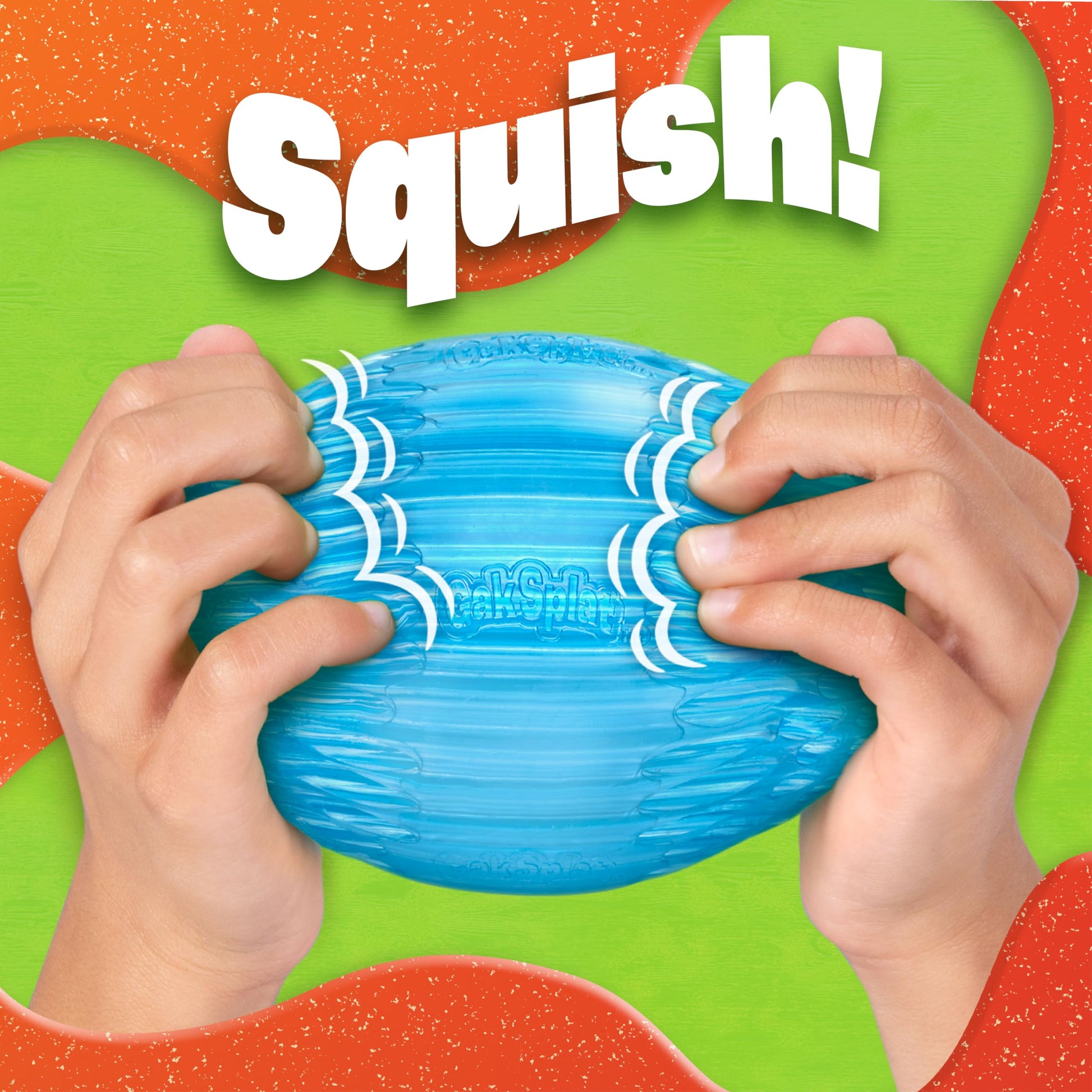 Nickelodeon Gak Splat 2 Balls + 1 Football Sport Ball 3-Pack Bundle, Throw, Catch, Play!