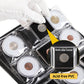 36 Pockets Coin Capsule Holder Album - 2.3x2.2 inches Coin Collecting Book with 6 Pages, Collection Album Sleeves for Square, Round Coin Snap Holders