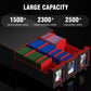 Trading Card Storage Box, 3-Row Slide-Pull Card Case with Stackable Design & 15 Dividers, Commander Display Card Organizer Holder for MTG, Pkmn