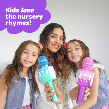 Move2Play, Kids Karaoke Microphone | Includes Pre-Loaded Songs & Bluetooth | Kids Birthday Party Gift | Toy for All Ages 2, 3, 4, 5, 6+ Year Old