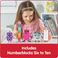 hand2mind Numberblocks Friends Six to Ten Figures - Official Licensed Character Action Figure Set, Numbers and Counting Figurines, Pretend Play Toys
