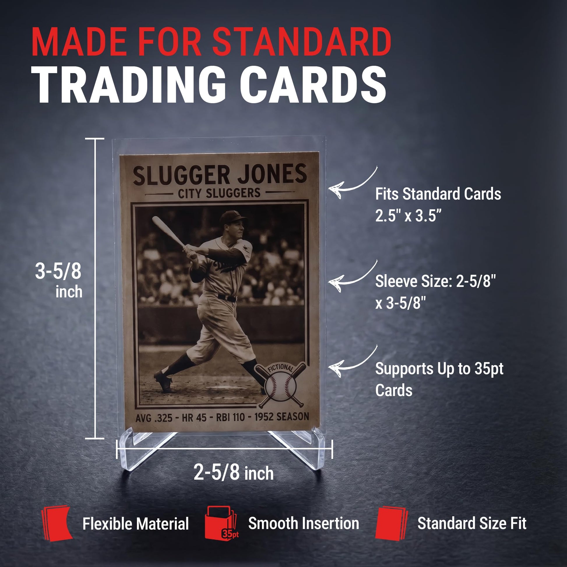 Ultra Pro Penny Sleeves for Trading Cards - 2.5" x 3.5" Standard Size - Clear Soft Card Sleeves - Non PVC Polypropylene - Trading Card Protectors for
