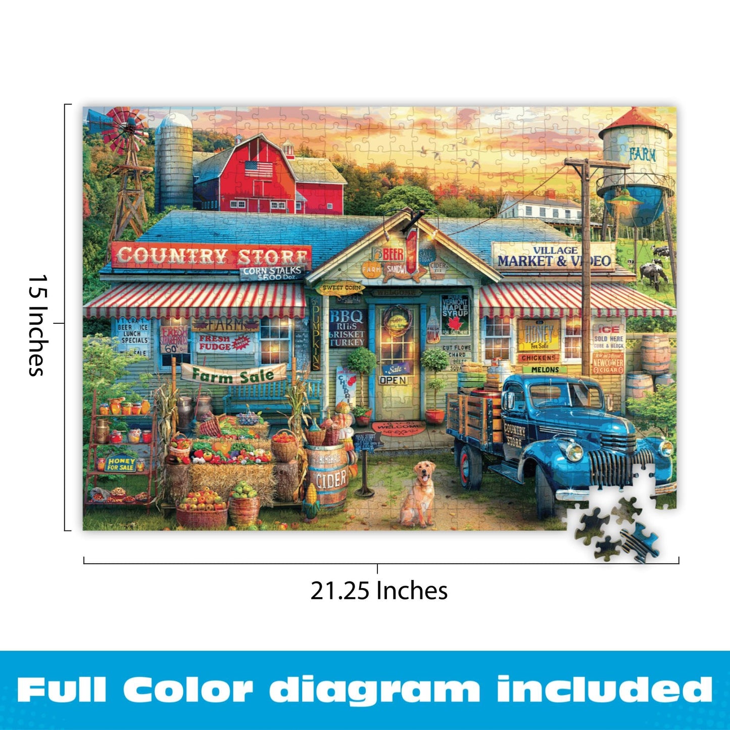 Buffalo Games - Country Living: Farm Life - 500 Piece Puzzle for Adults