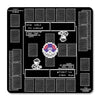 Playmat Designed for The Pokemon Trading Card Game (TCG) - Large 24 inch x 24 inch Playing Field - Stitched Edges - Rubber Anti-Slip Base (Retro