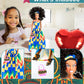 KOOLOREZ: Olivia - Our Queens Black Doll Set - Brown/Black Afro Doll