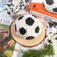 outtshop Soccer Building Blocks Set, STEM Educational Toy, Soccer 3D Puzzle Block Decorations, Soccer Gifts for Boys Office Home Decor ?800Pcs?