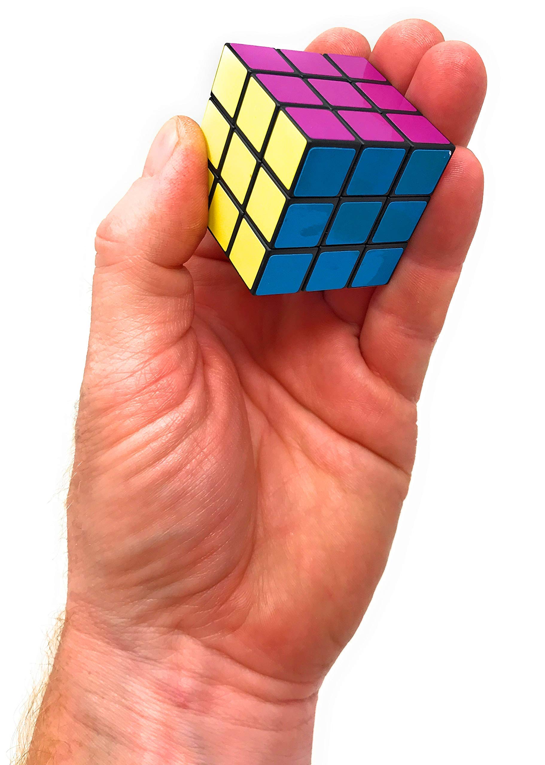 Bulk 24 Pack 3x3 Speed Puzzle Cubes - Classic Magic Brain Teasers, Party Favors, Classroom Prizes, Birthday Stocking Stuffers - Bright Colors