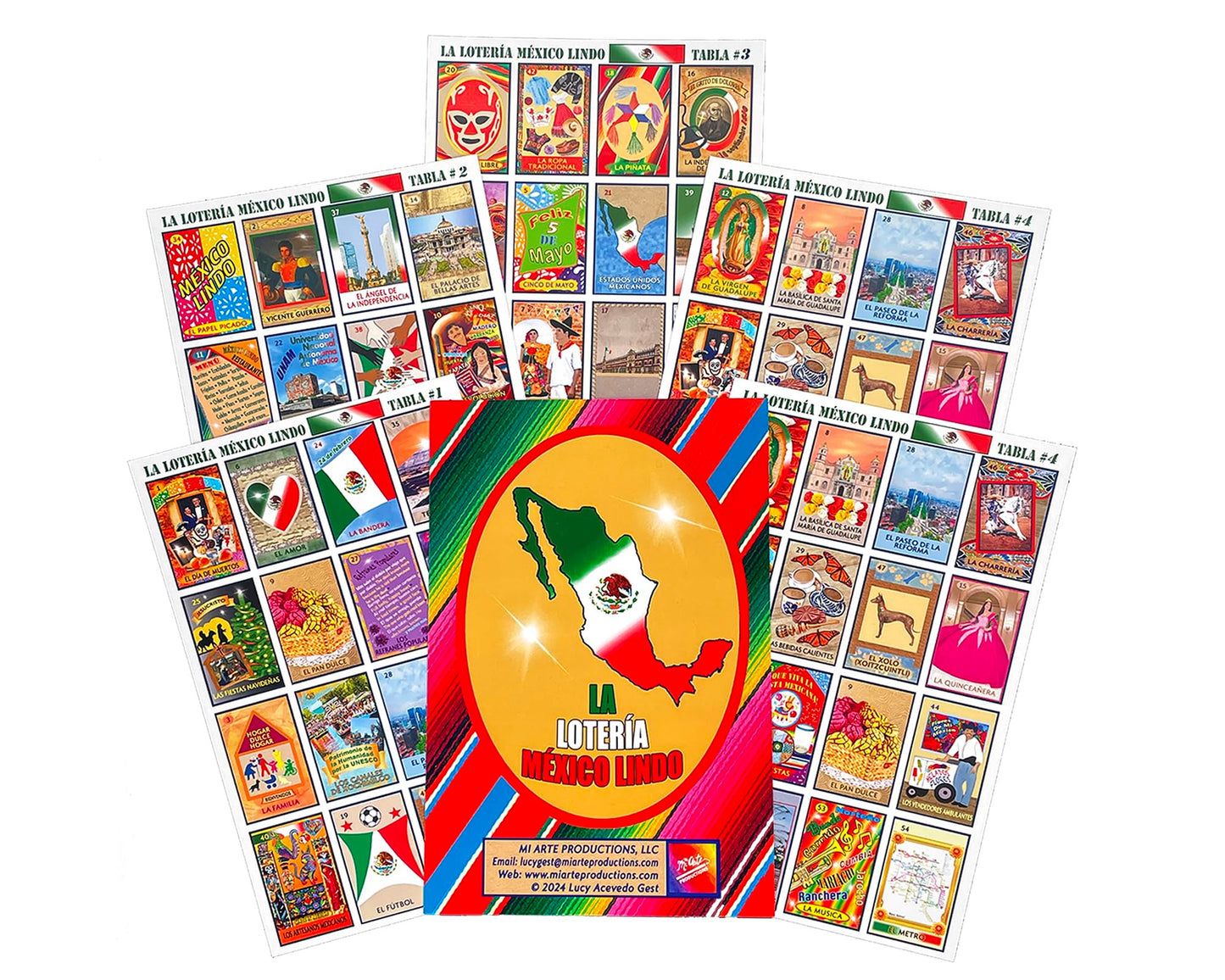 MI ARTE PRODUCTIONS Loteria Mexican Card Game - Learn Mexican History & Culture - Fun and Educational for Kids and Families - Great for School