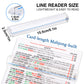 Xovnfp 4 Pack Mahjong Line Finder Magnifier, Magnifying Ruler with Guiding Line, Easy-to-Read Locator for Rule Card, for Mahjong Lovers, Senior