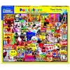 White Mountain 1000 Piece Jigsaw Puzzle Retro Icons Collage, Pop Culture