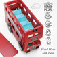 Le Toy Van - Cars & Construction - London Double Decker Bus - Wooden Bus - Role Play Toy - Suitable for Girls & Boys Age 3+, Red