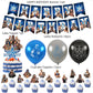 Wrestling Birthday Party Decorations Supply Set for Kids with Happy Birthday Banner, Cake Topper, Cupcake Toppers, Balloons for Party Decorations