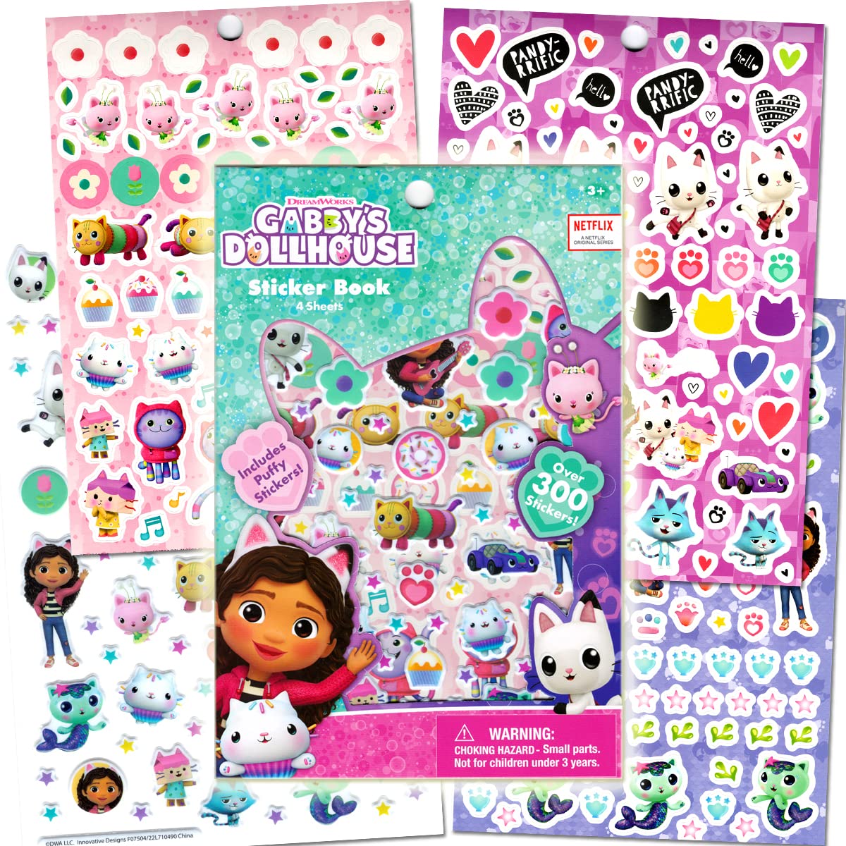 Bendon Gabby's Dollhouse Coloring Book and Stickers Super Set for Girls - Featuring Activities, Mazes, Games, Puzzles