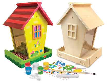 Works of Ahhh... Craft Set - Audubon Bird Feeder Buildable Wood Paint Kit