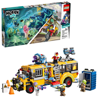 LEGO Hidden Side Paranormal Intercept Bus 3000 70423 Augmented Reality (AR) Building Kit with Toy Bus, Toy App Allows for Endless Creative Play with