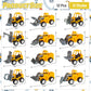 OJYUDD 12 Pcs Mini Construction Vehicles,Pull Back Engineering Vehicles,Play Figure Vehicles Toys for Birthday Party Favors,Gifts,Rewards