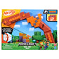 Nerf Minecraft Bow Dart Blaster, Pull-Back String Priming, 8 N1 Darts Compatible Only N1 Dart Blasters, Ages 8+