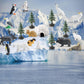 20PCS Arctic Polar Toy Set and Snow Tree Arctic Animals Toys with Igloo,Caribou,Penguin,Walrus Figurines for Cake Toppers Birthday Gifts Preschool