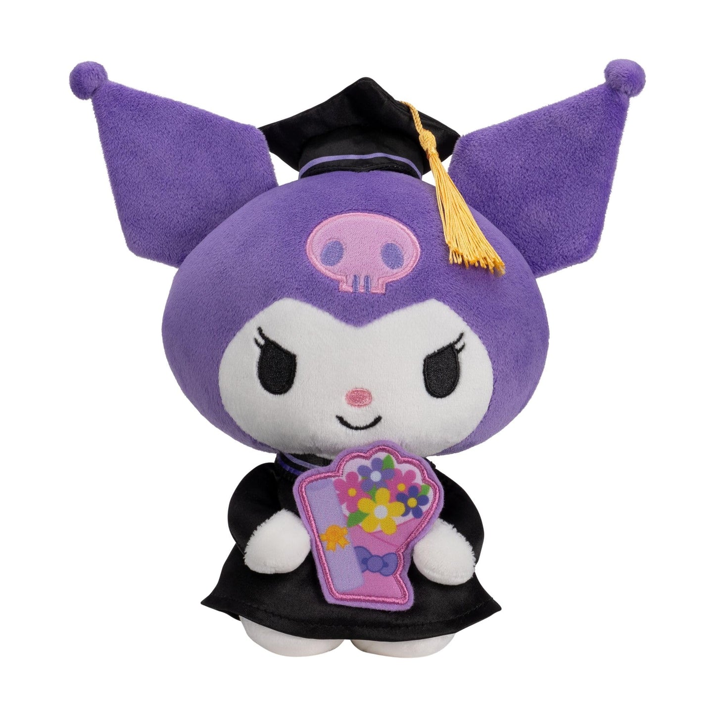 Jazwares Hello Kitty® and Friends, 8-Inch Graduation Kuromi™ Plush - Officially Licensed Sanrio® Product from Ages 6+