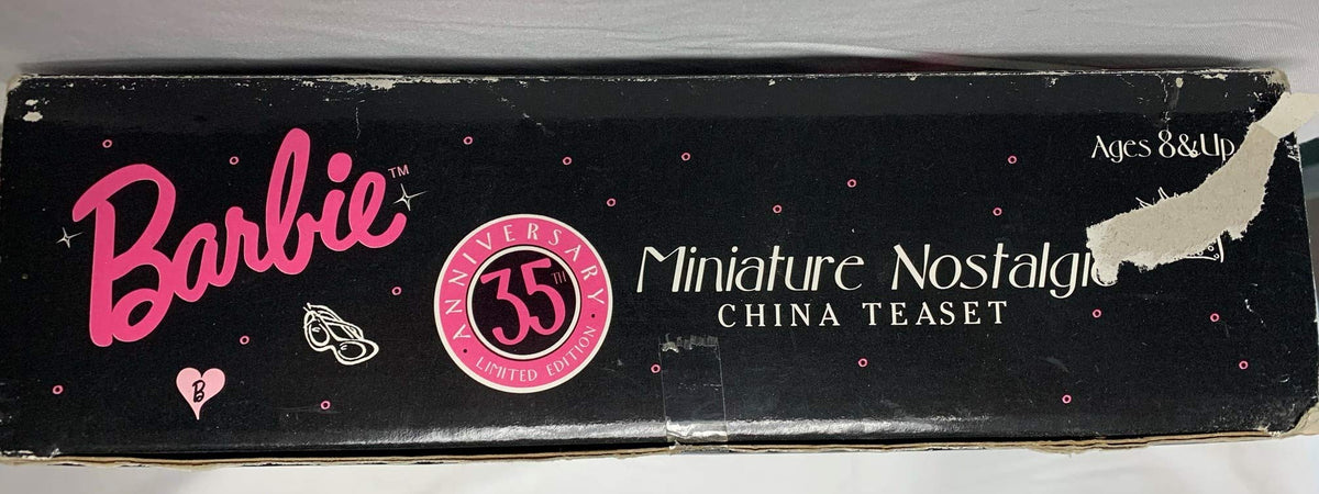Barbie Miniature Nostalgic China Tea Set~ 35TH Anniversary Limited Edition