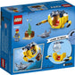 LEGO City Ocean Mini-Submarine 60263, Underwater Playset, Featuring a Toy Submarine, Pirate Treasure Chest, Hammerhead Shark Figure and a Pilot