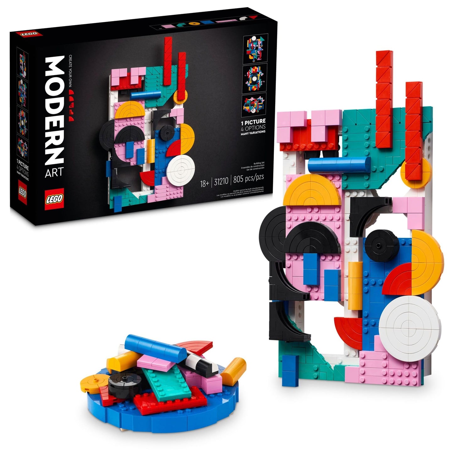 LEGO Art Modern Art 31210 Build & Display Home Décor Abstract Wall Art Kit, Birthday Gift Idea for Artistic People, Set for Teens or Adults Who Enjoy