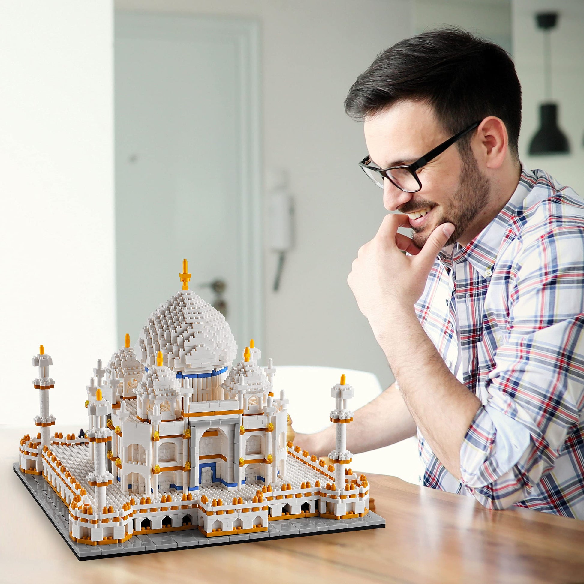 Kadablk Architechture Series for Adults and Teens,Taj Mahal Building Set,Model Contruction Kit 3950 PCS,Micro Block Set,New Seven Wonders,Landmark