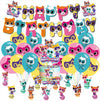 Super Cats Birthday Decorations, Super Cats Party Supplies Include Happy Birthday Banner, Cake Topper and Cupcake Toppers, Balloons for Kids Party