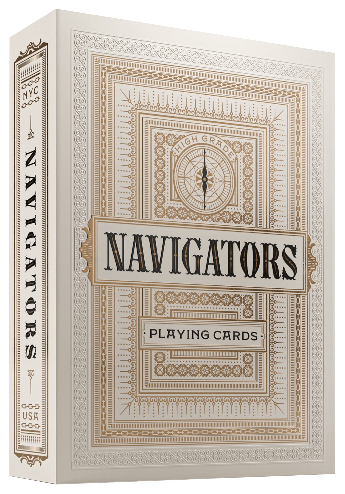 theory11 Navigator Playing Cards - Nautical Theme Poker Deck with Custom Aces Jokers Court Art, Magic, Cardistry, Game Night Gift for Sailors, Card