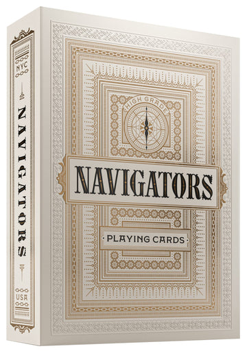 theory11 Navigator Playing Cards - Nautical Theme Poker Deck with Custom Aces Jokers Court Art, Magic, Cardistry, Game Night Gift for Sailors, Card