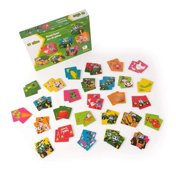 John Deere Kids Matching Game - Farm Themed Memory Game for Toddlers and Kids - John Deere Toys - Preschool Games and Learning Activities - 27 Matches