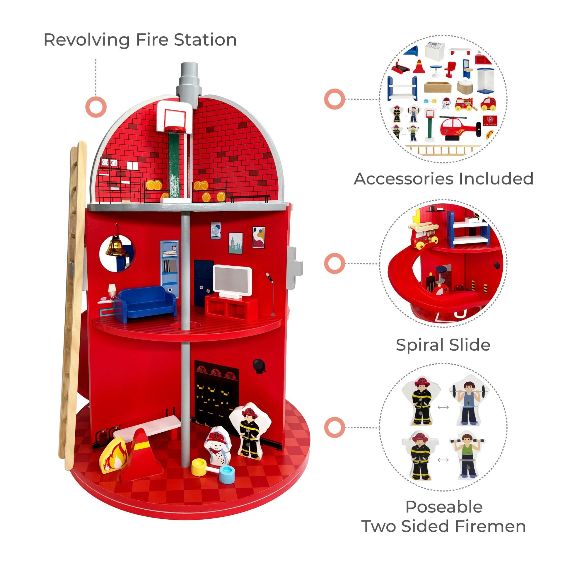 Teamson Kids - Fire Station Playset