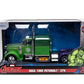 Jada Hollywood Rides 1:24 Scale Die-Cast 1992 Peterbilt 379 Big Rig Box Hulk Edition - Opening Doors, Rubber Tires, Detailed Interior - Marvel