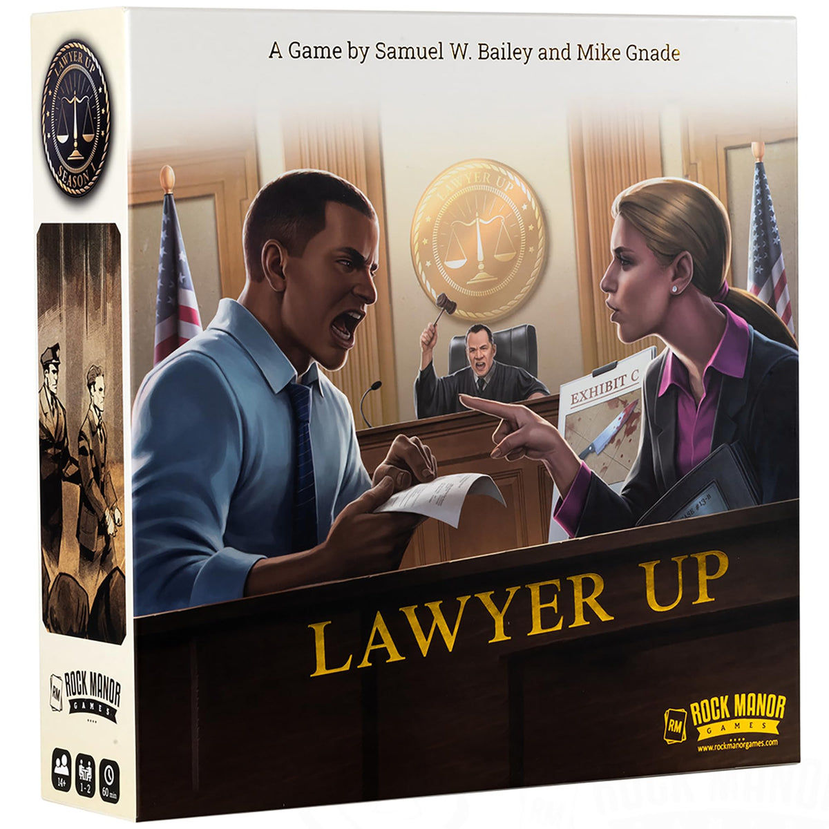 Rock Manor Games Lawyer Up Season 1 Card-Drafting Game, 1 - 2 Players