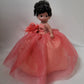 KINNEX COLLECTIONS SINCE 1997 17" Quinceañera Centerpiece Doll - Tulle Gown, Mis Quince Años Table Decoration & Keepsake ARC8421-20 (Flamingo)