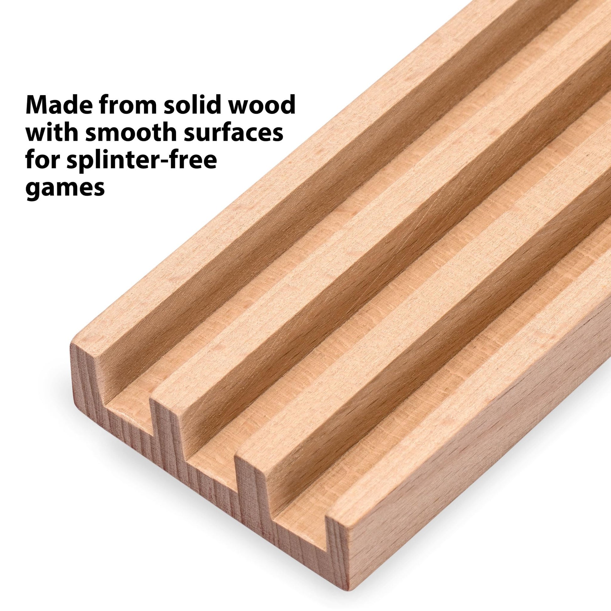 Yellow Mountain Imports Domino Accessories Combo - 10” Beechwood Racks (Set of 4) & 60-Sheet Scorepad for Mexican Train and Chickenfoot
