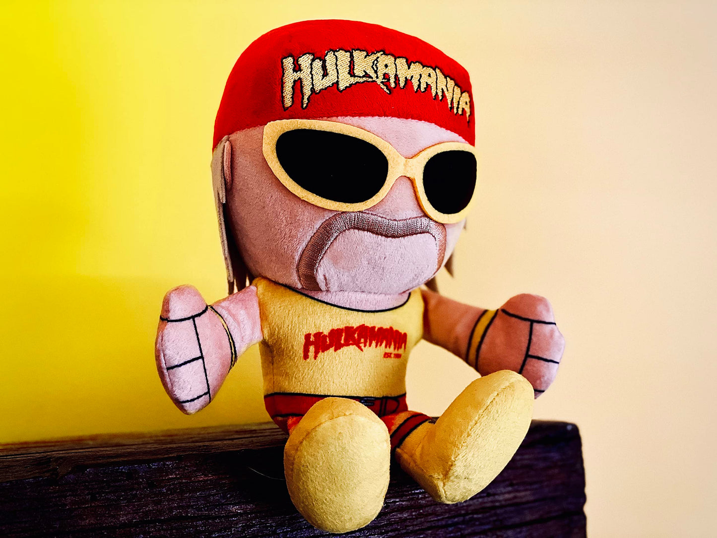 Bleacher Creatures WWE Hulk Hogan 8" Kuricha Sitting Plush- Soft Chibi Inspired Toy